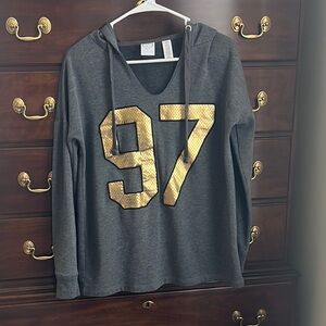 Gray Hoodie Long sleeve for women